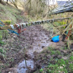 Very wet path at Greenhead on Day 11