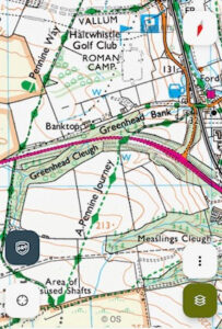 Map showing problem area