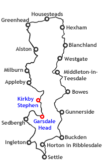 Pennine Journey Day 15 Basic Stage Route