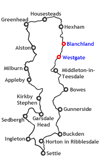 Pennine Journey Day 7 Basic Stage Route
